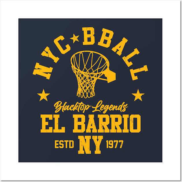 EL BARRIO BBALL Wall Art by LILNAYSHUNZ